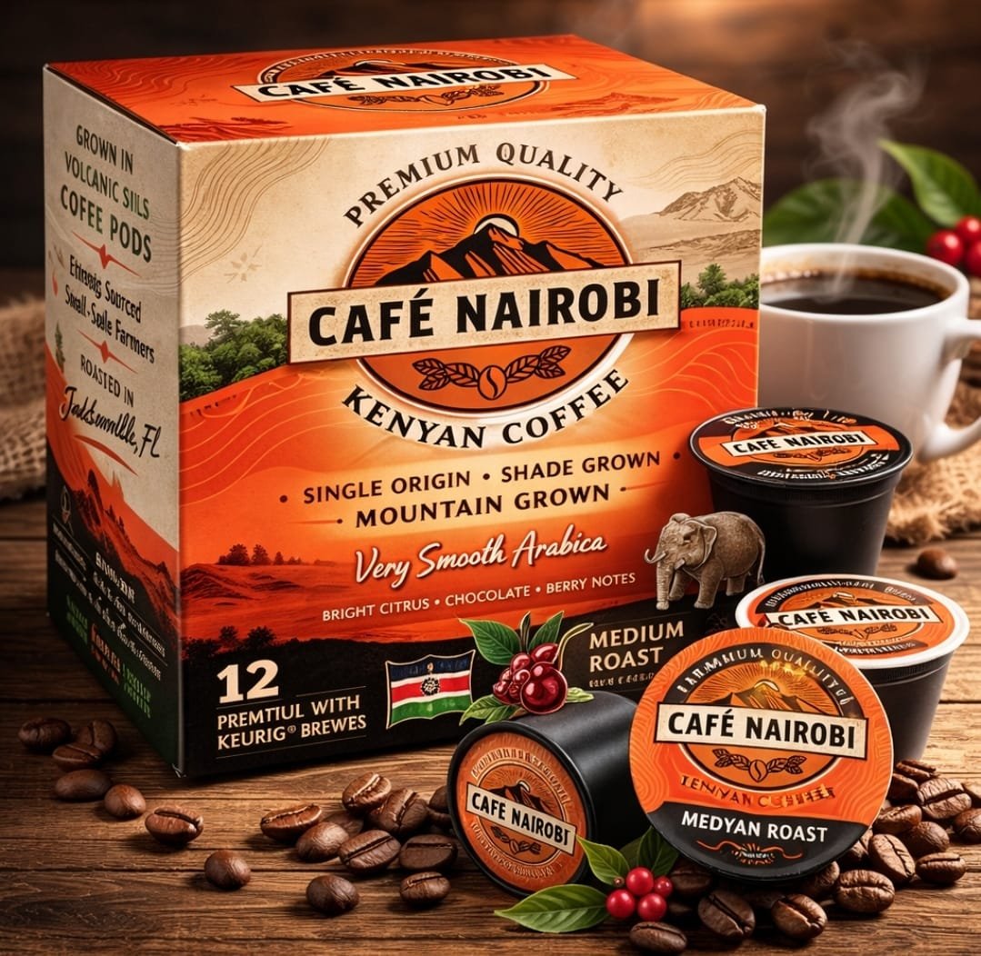 an image showing cafe nairobi coffee kcups
